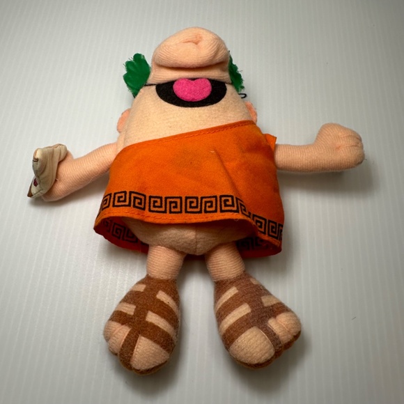 1990 Little Caesars Pizza Finger Puppet Promo Advertising Stuffed Plush Toy 6" - Picture 5 of 7